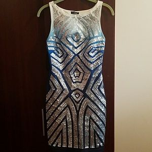 Ombre sequin dress